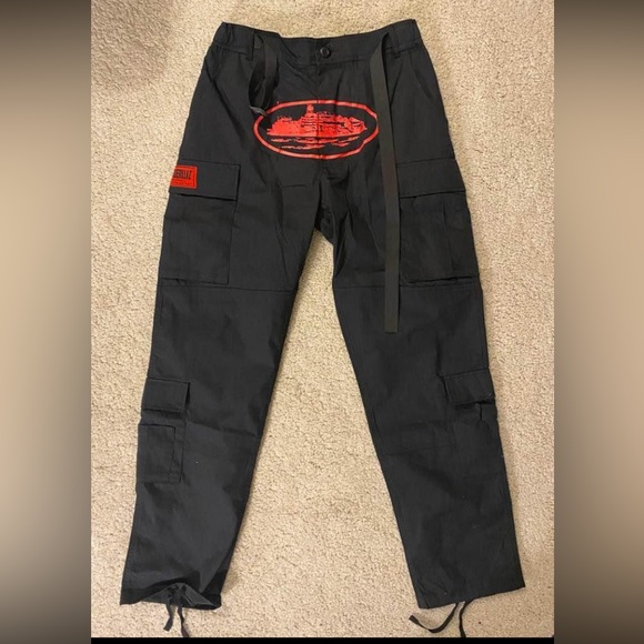 corteiz Pants Medium Size Cortez Cargo Pants Red Poshmark